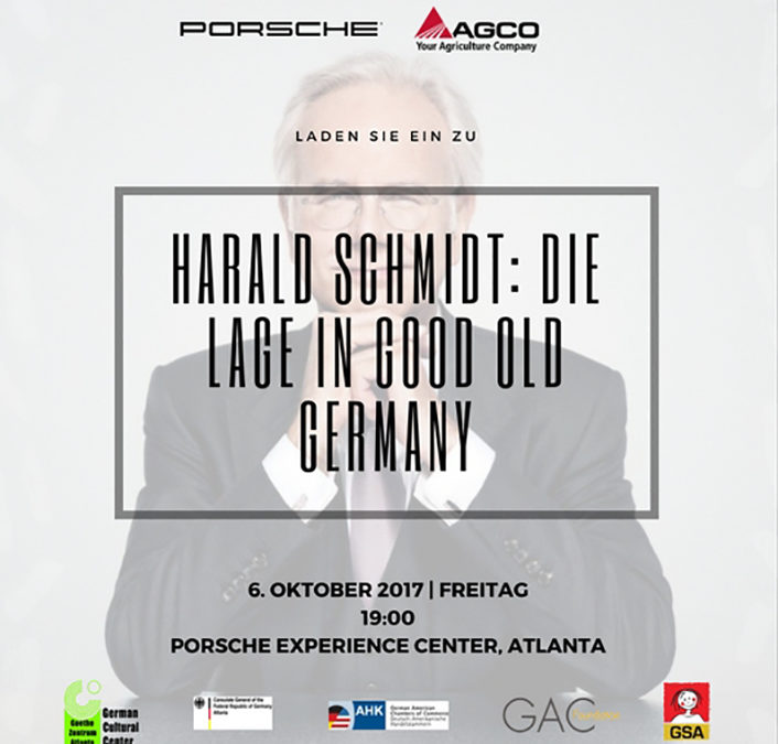 Invitation: Harald Schmidt in Atlanta!
